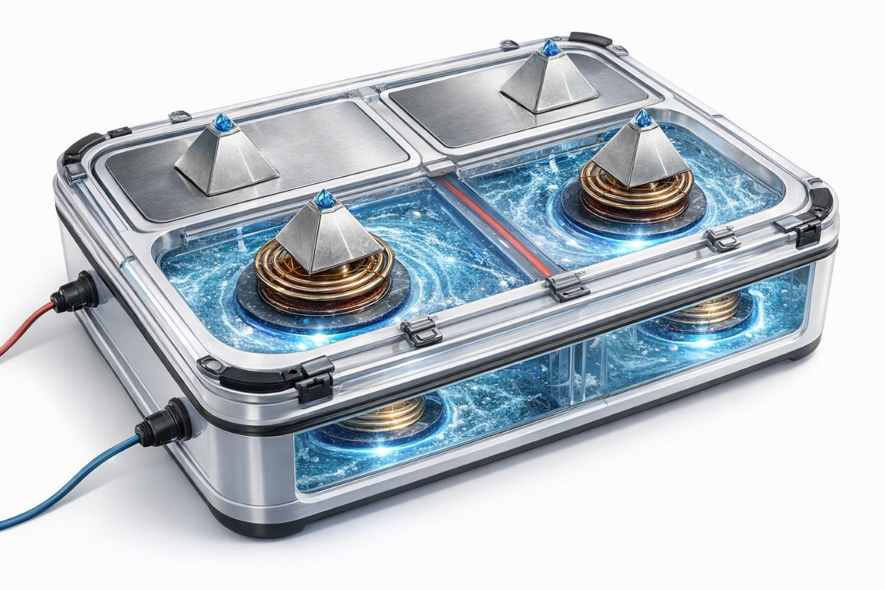 🦶⚡ Base Cuántica para Pies — Análisis del Diseño 🦶⚡ Base Cuántica para Pies — Análisis del Diseño